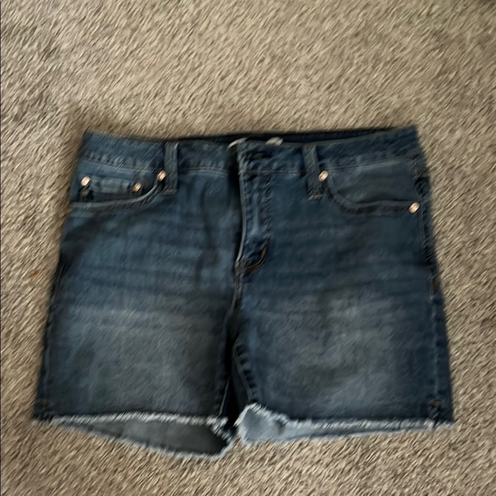 Seven7 Women's Jean Shorts - Dark Blue